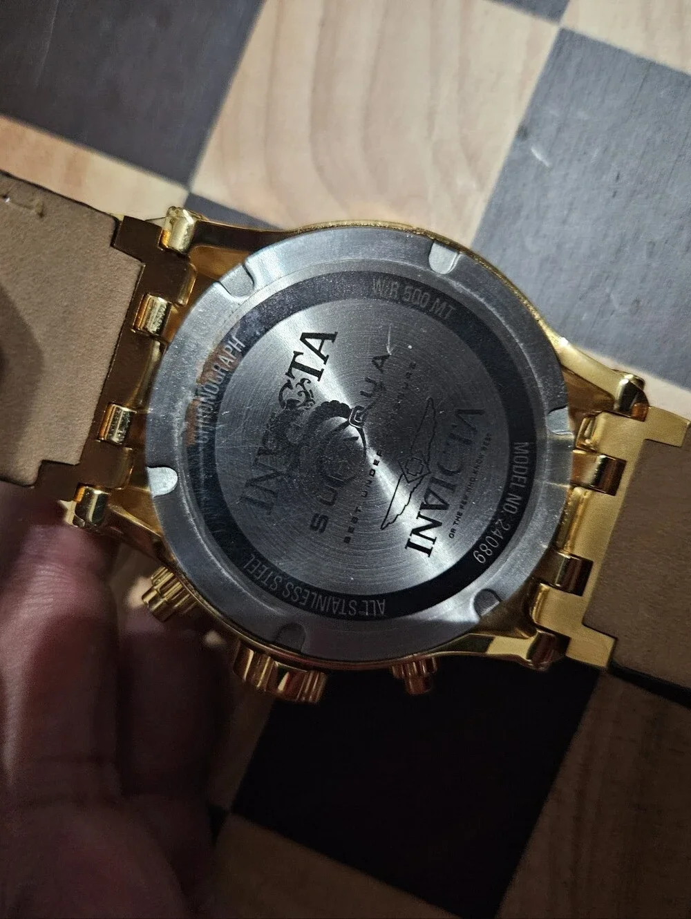 Invicta Gold and Black Men's Subaqua Chronograph Watch 52mm